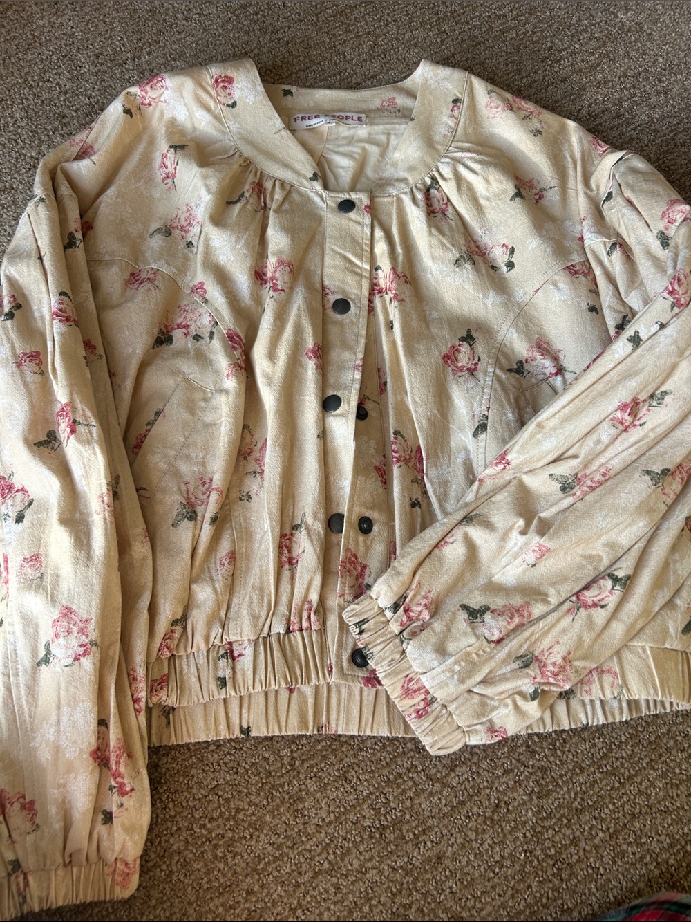 Free People Floral Jacket. Size S Never worn!